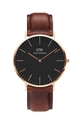 μαύρο Ρολόι Daniel Wellington Classic 40 St Mawes Ανδρικά