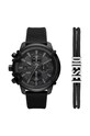 Diesel zegarek i bransoletka czarny DZ4650SET