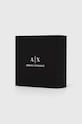 Armani Exchange bransoletka skórzana dwustronna czarny AXG0107040