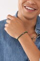 Fossil brățară cu pietre naturale JF04415040 verde