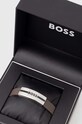 Αξεσουάρ Δερμάτινο βραχιόλι BOSS 1580496M μαύρο