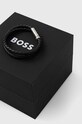 Hugo Boss bőr karkötő 1580489S fekete AA00