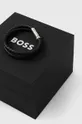 Δερμάτινο βραχιόλι Hugo Boss μαύρο