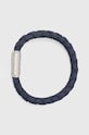 Kožna narukvica Tommy Hilfiger mornarsko plava 2790480