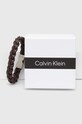 Kožený náramok Calvin Klein 35000570 hnedá AA00