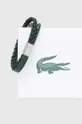 Usnjena zapestnica Lacoste zelena
