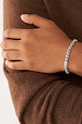 Βραχιόλι Fossil JF04138998 ασημί