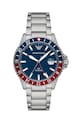 Hodinky Emporio Armani Diver GMT stříbrná AR11590