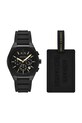Часовник и етикет за багаж Armani Exchange RAFAEL черен AX7165SET
