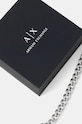 Dodatki Zapestnica Armani Exchange LOGO AXG0154040 srebrna