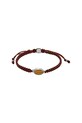 Βραχιόλι Fossil JEWELRY φυσική πέτρα καφέ JF04853040