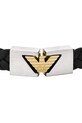 Emporio Armani bransoletka skórzana EGS3253040 srebrny AA00