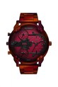 Diesel zegarek bordowy DZ7491