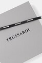 Trussardi bransoletka skórzana TJAXZ10 czarny AA00