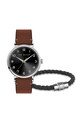 Ted Baker zestaw zegarek i bransoletka męski BKG028700 brązowy AA00
