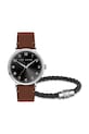 Ted Baker zestaw zegarek i bransoletka męski BKG028700 brązowy AA00