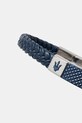 MASERATI náramek pánský z recyklované kůže JM4249IK01 námořnická modř AA00