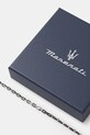 Doplňky MASERATI náramek pánský z nerezové oceli bez kamene CERAMIC JM226ATZ77 stříbrná