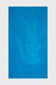 Lacoste ręcznik bawełniany niebieski LSPORT