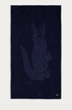 Βαμβακερή πετσέτα Lacoste σκούρο μπλε LSPORT