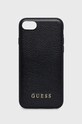 Guess - Etui na telefon iPhone SE/8/7 na telefon czarny GUHCI8IGLBK