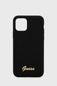 Guess Etui na telefon iPhone 11 Pro na telefon czarny GUHCN58LSLMGBK