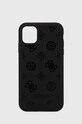 Guess Etui na telefon iPhone 11 na telefon czarny GUHCN61LSPEBK