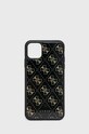 Guess Etui na telefon iPhone 11 Pro Max na telefon czarny GUHCN654GGPBK