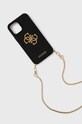 Guess Etui na telefon iPhone 12 Pro Max na telefon czarny GUHCP12LLSC4GBK