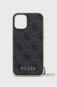 Guess - Telefon tok iPhone 12 Mini telefonhoz szürke GUHCP12SGF4GGR