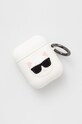 Karl Lagerfeld Pokrowiec na Airpods KLACA2SILCHWH biały KLACA2SILCHWH