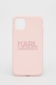 Karl Lagerfeld Etui na telefon iPhone 11 KLHCN61STKLTLP na telefon różowy KLHCN61STKLTLP