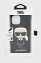 Akcesoria Karl Lagerfeld Etui na telefon iPhone 12 Pro Max KLHCP12LSLFKBK KLHCP12LSLFKBK czarny