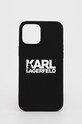 Karl Lagerfeld Etui na telefon iPhone 12 Pro Max KLHCP12LSLKLRBK na telefon czarny KLHCP12LSLKLRBK