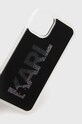 Karl Lagerfeld Etui na telefon iPhone 12 mini KLHCP12SKLMLBK KLHCP12SKLMLBK czarny AA00