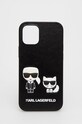 Karl Lagerfeld Etui na telefon iPhone 12 Mini KLHCP12SPCUSKCBK