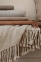 Salon i sypialnia My Alpaca narzuta z alpaki i bawełny organicznej 130 x 220 cm THPKA130220 szary