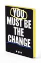 Nuuna - Σημειωματάριο YOU MUST BE THE CHANGE μαύρο 55416