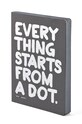 Nuuna - Σημειωματάριο EVERYTHING STARTS FROM A DOT μπλε 52156