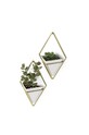 Living și dormitor Umbra - Set ghivece de perete (2-pack) 470753.524 alb