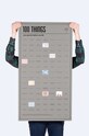 DOIY - Постер 100 Things You Must Do Before You Die сив DYPOSTTHE
