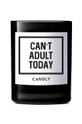 czarny Candly świeca zapachowa sojowa Can't adult today Unisex