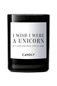 Candly - Mirisna svijeća od sojinog voska I Wish I Were a Unicorn so I Could Stab Idiots With My Head crna No4IWI