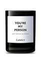 Candly - Vonná sójová svíčka You're my person and I will love you forever 250 g černá No10YAM
