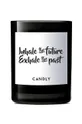 čierna Candly - Voňavá sójová sviečka Inhale the future/Exhale the past 250 g Unisex