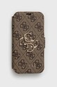 Guess Etui na telefon iPhone 13 Mini na telefon brązowy GUBKP13S4GMGBR