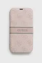 różowy Guess Etui na telefon iPhone 13 Pro Unisex