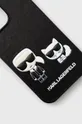Karl Lagerfeld Etui na telefon iPhone 13 Pro KLHCP13LPCUSKCBK czarny