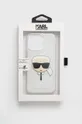 Karl Lagerfeld Etui na telefon iPhone 13 Pro KLHCP13LKHTUGLS Materiał syntetyczny