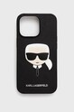 Кейс за телефон Karl Lagerfeld iPhone 13 Pro за телефон черен KLHCP13LSAKHBK
